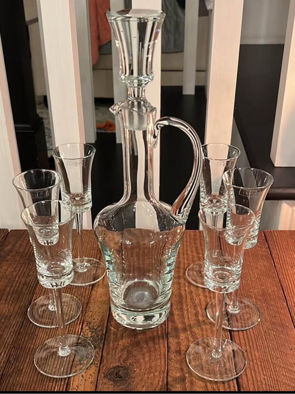 Vintage Toscany Romania Crystal Decanter Set
